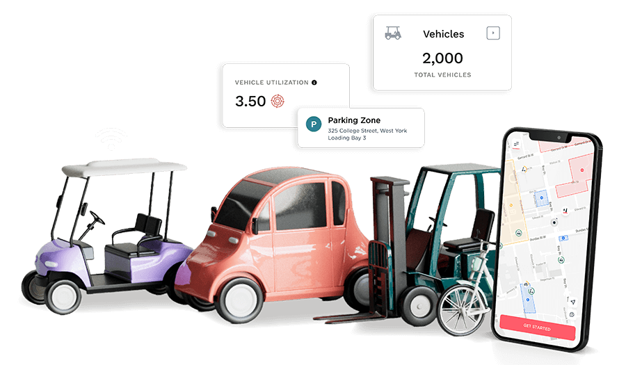 golf cart mini car forklift ebike smart connectivity through smartphone