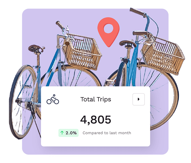 trip data gps tracking bike rental app