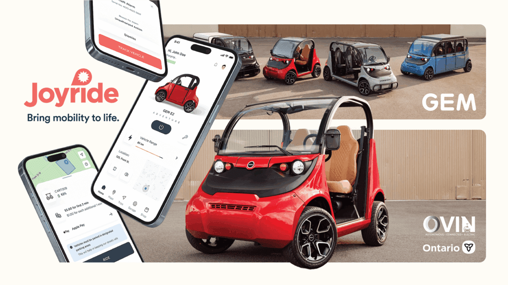 OVIN Joyride Gem mini car app